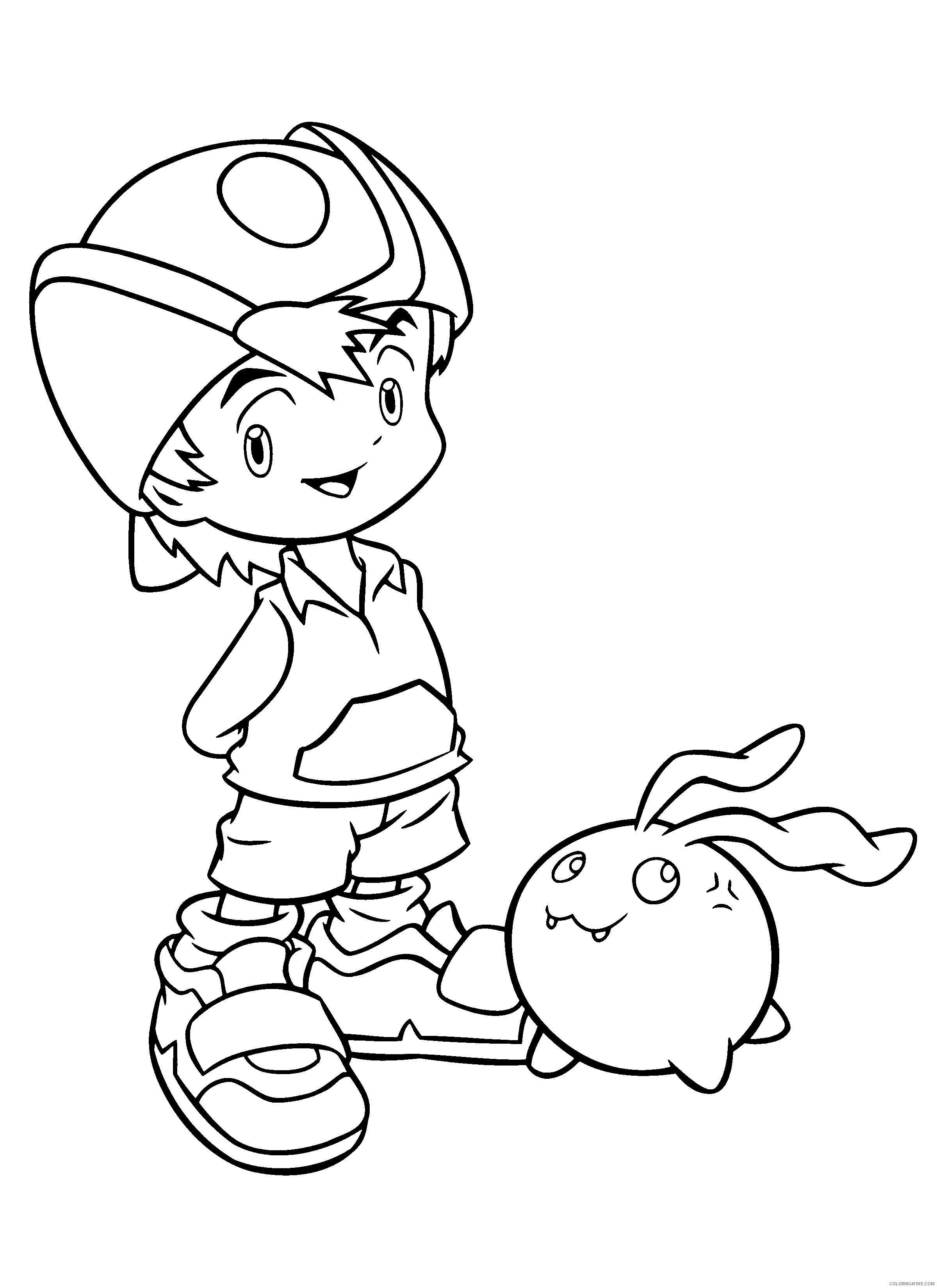 Digimon Printable Coloring Pages Anime digimon 262 2021 0343 Coloring4free