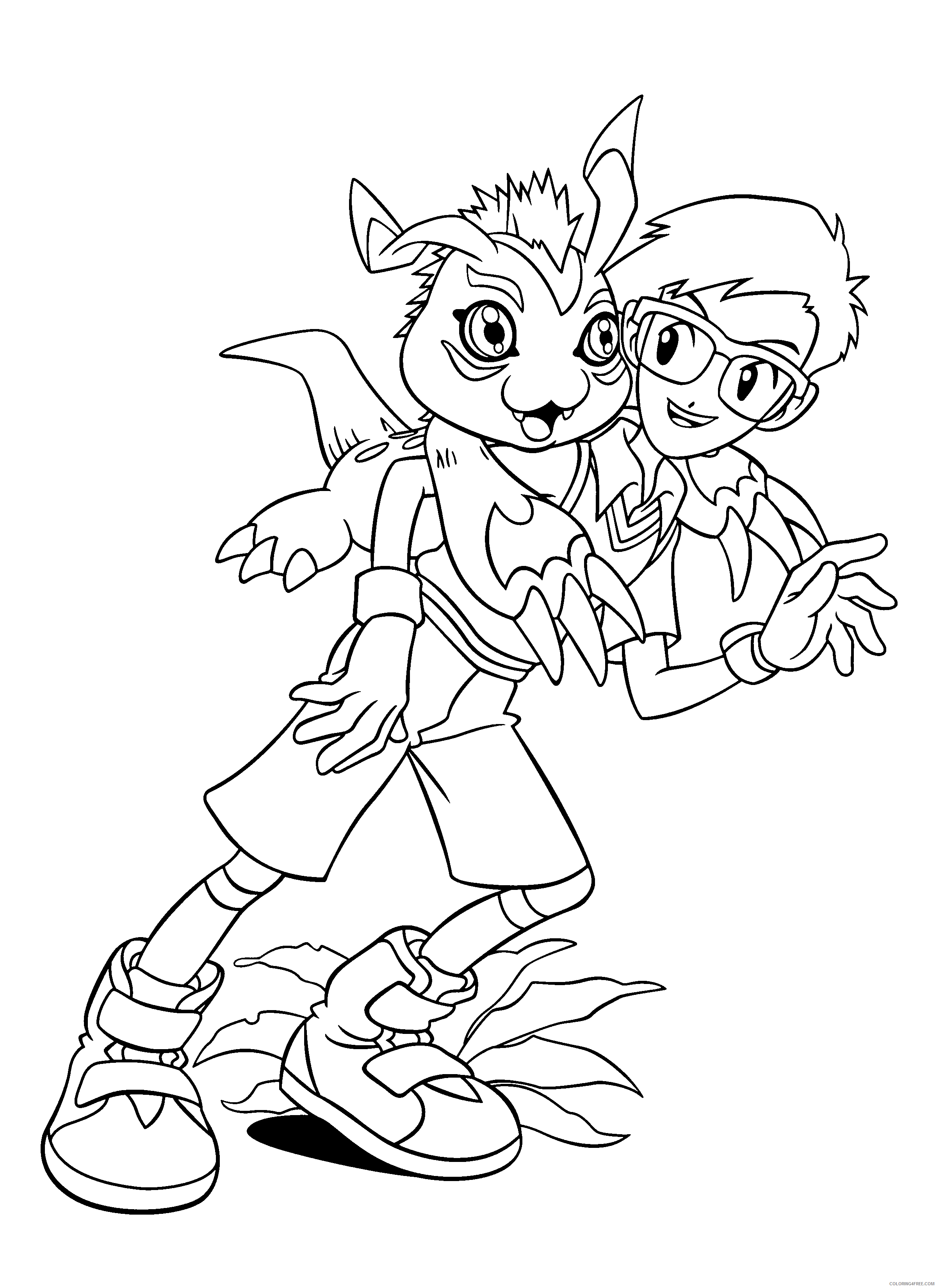 Digimon Printable Coloring Pages Anime digimon 268 2021 0348 Coloring4free