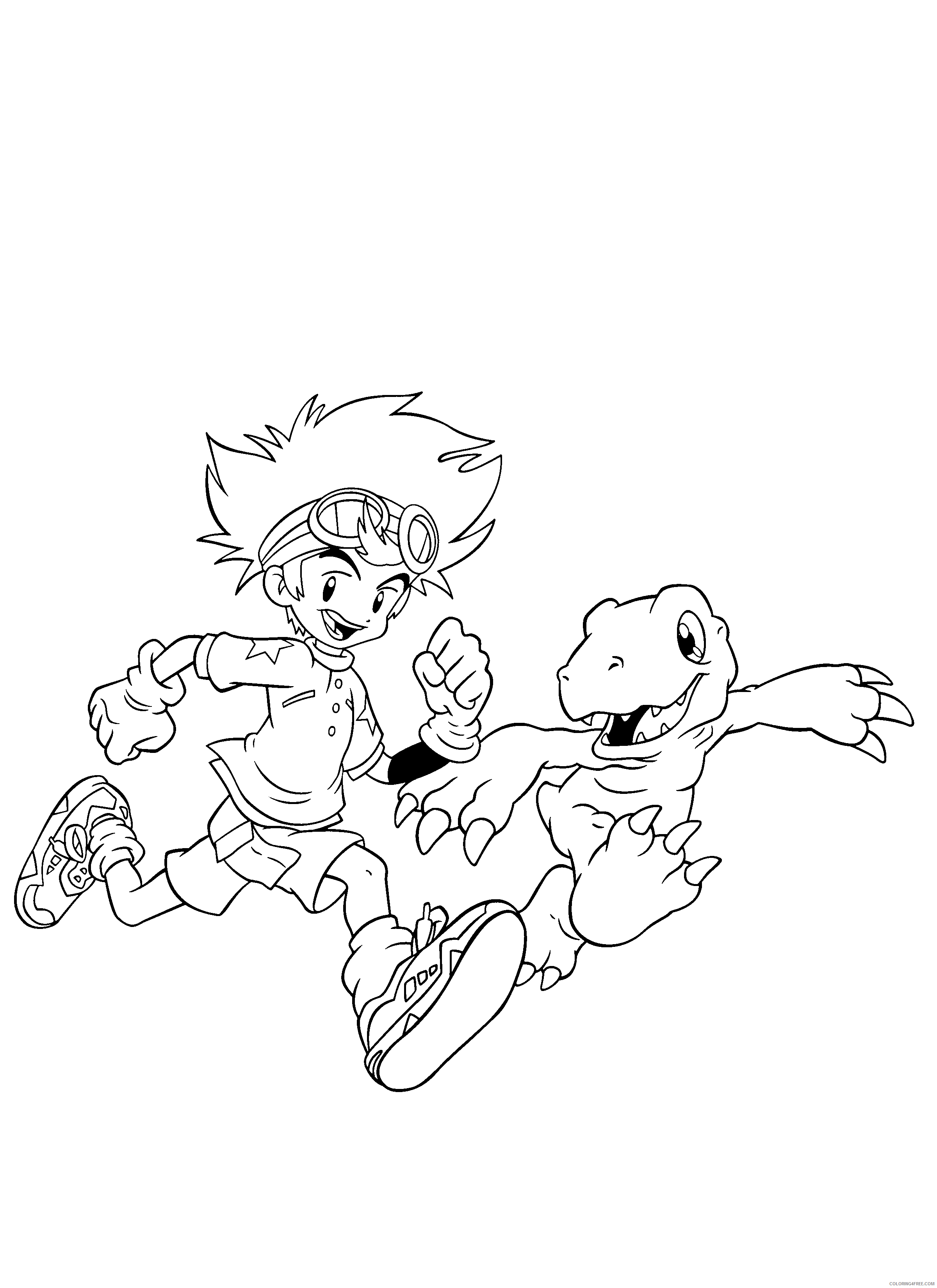 Digimon Printable Coloring Pages Anime digimon 271 2021 0350 Coloring4free