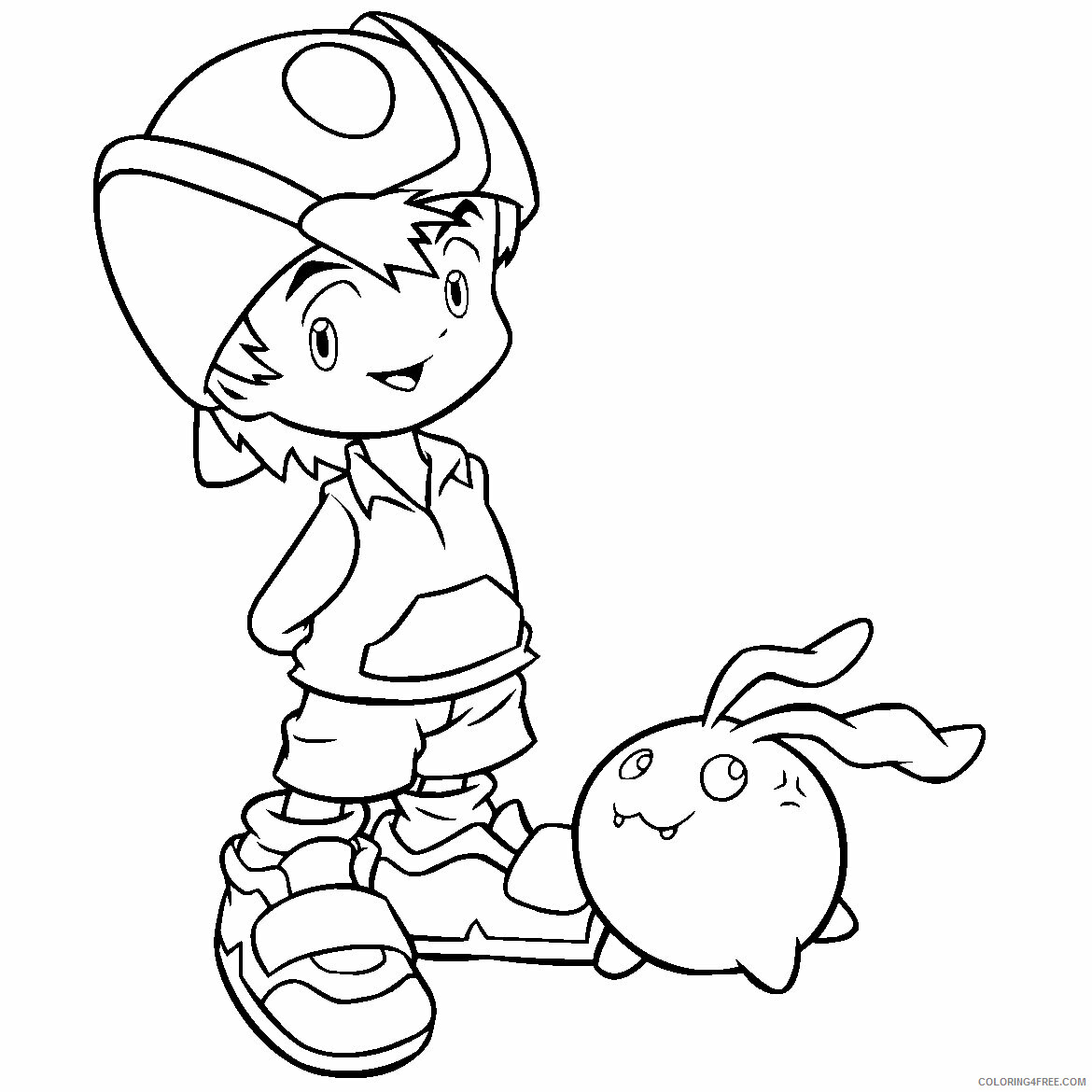 Digimon Printable Coloring Pages Anime digimon 3 2021 0351 Coloring4free