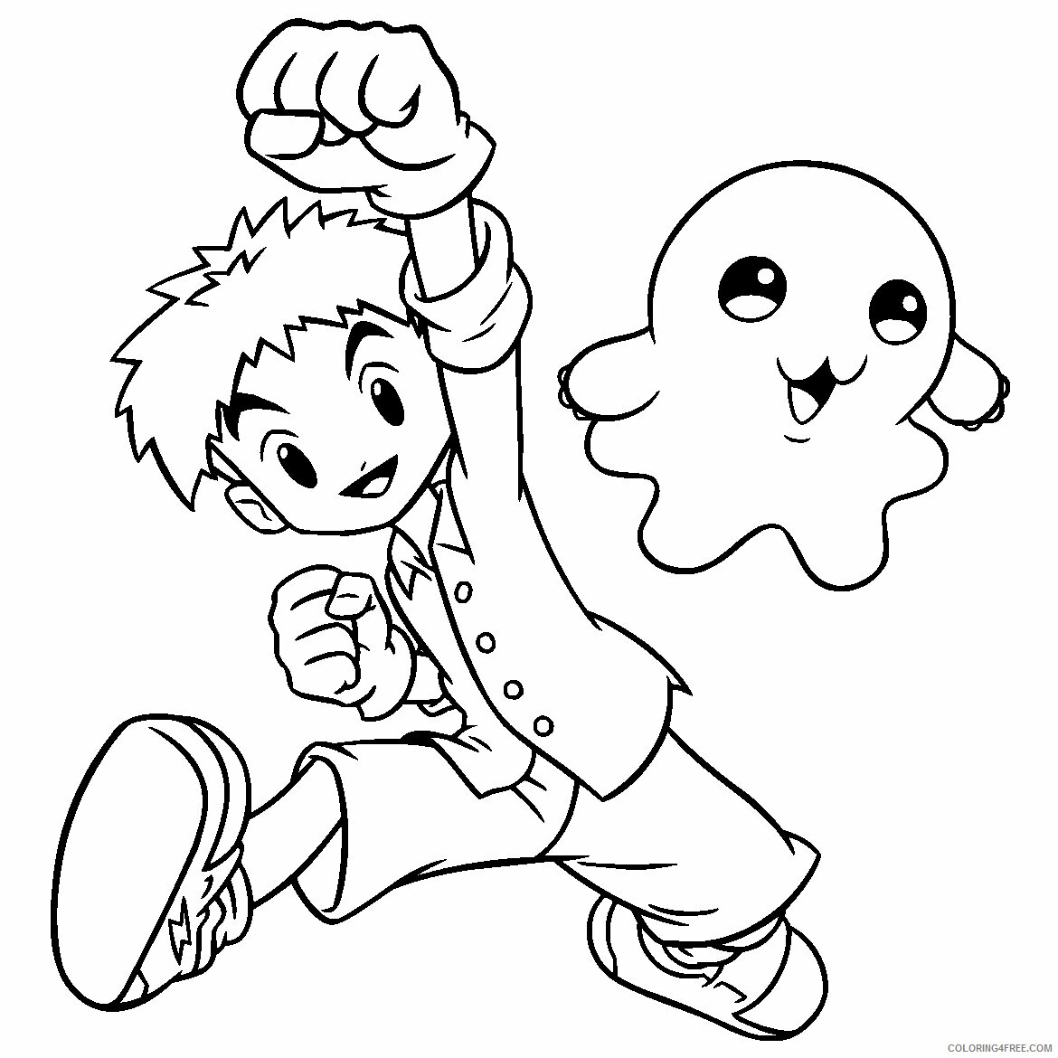 Digimon Printable Coloring Pages Anime digimon 32 2021 0352 Coloring4free