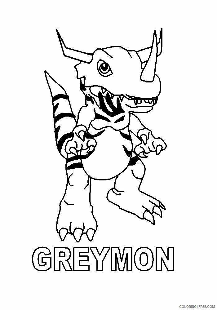 Digimon Printable Coloring Pages Anime digimon 3h9F1 2021 0154 Coloring4free