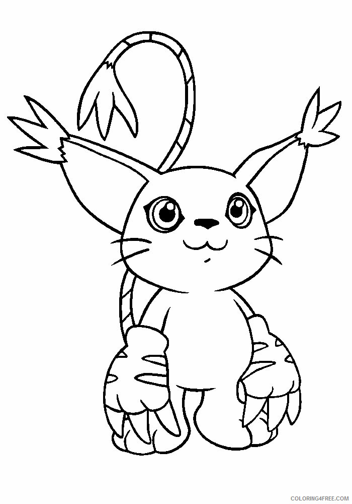 Digimon Printable Coloring Pages Anime digimon 42 2021 0356 Coloring4free