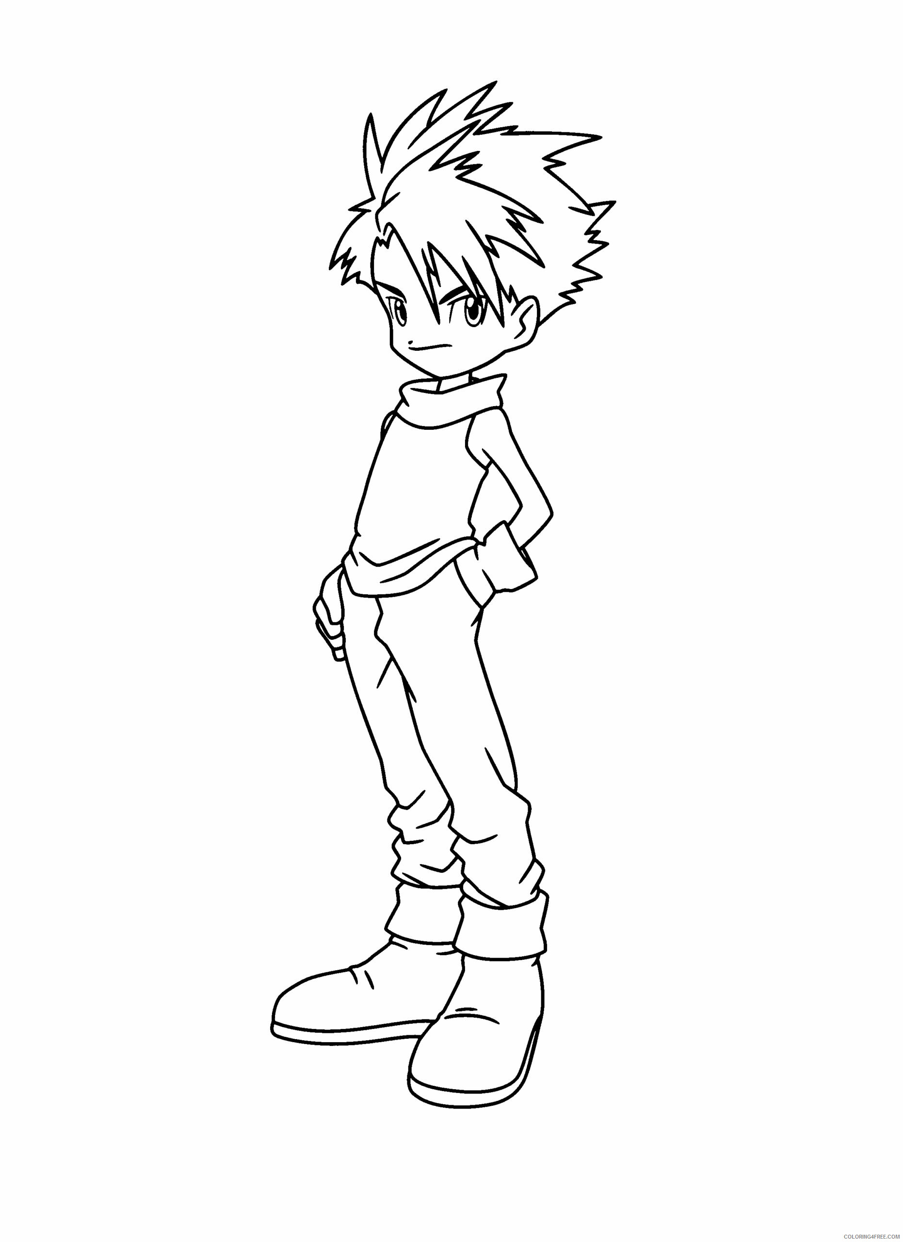 Digimon Printable Coloring Pages Anime digimon 4nrzI 2021 0156 Coloring4free