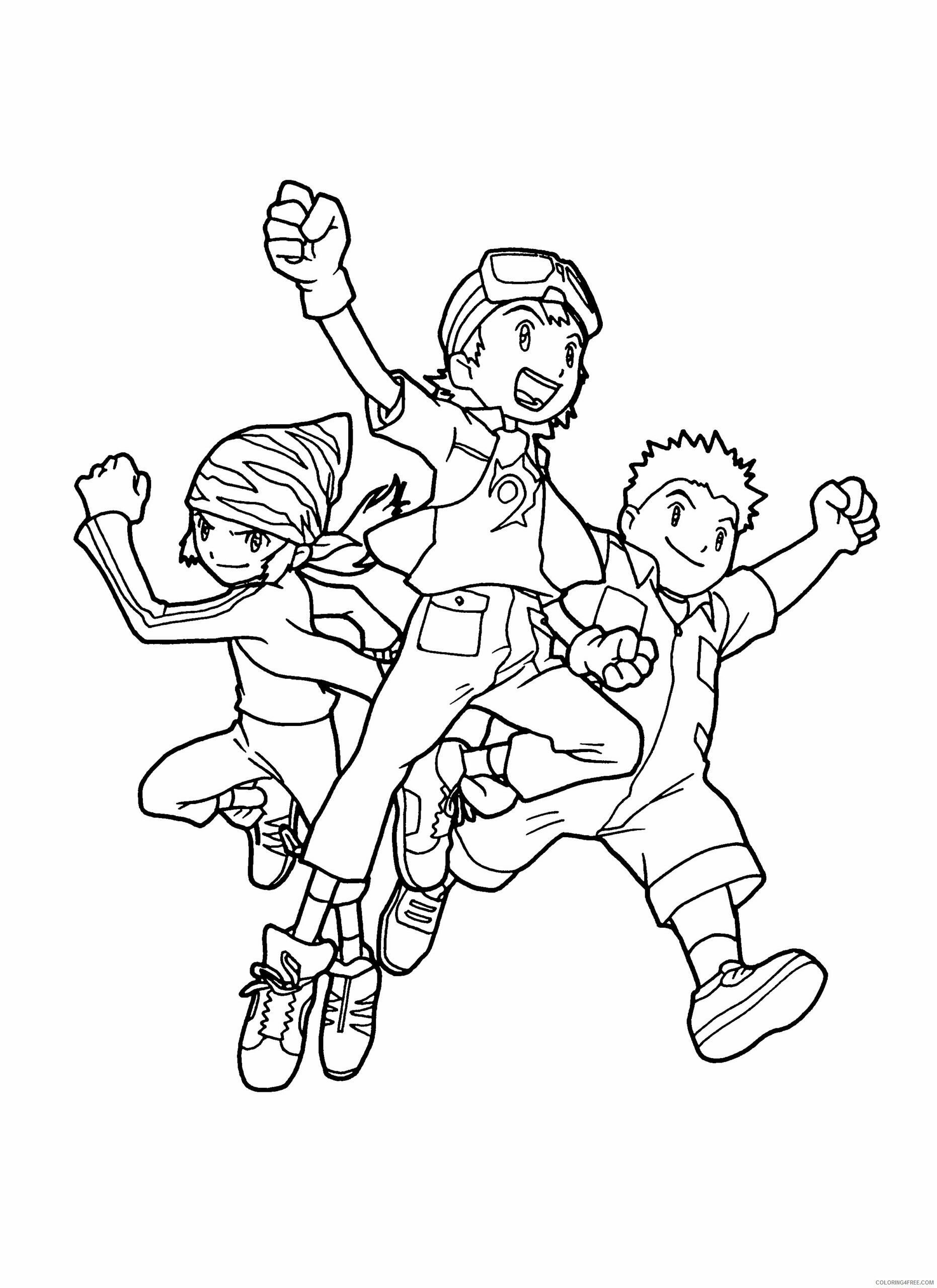 Digimon Printable Coloring Pages Anime digimon 63 2021 0359 Coloring4free