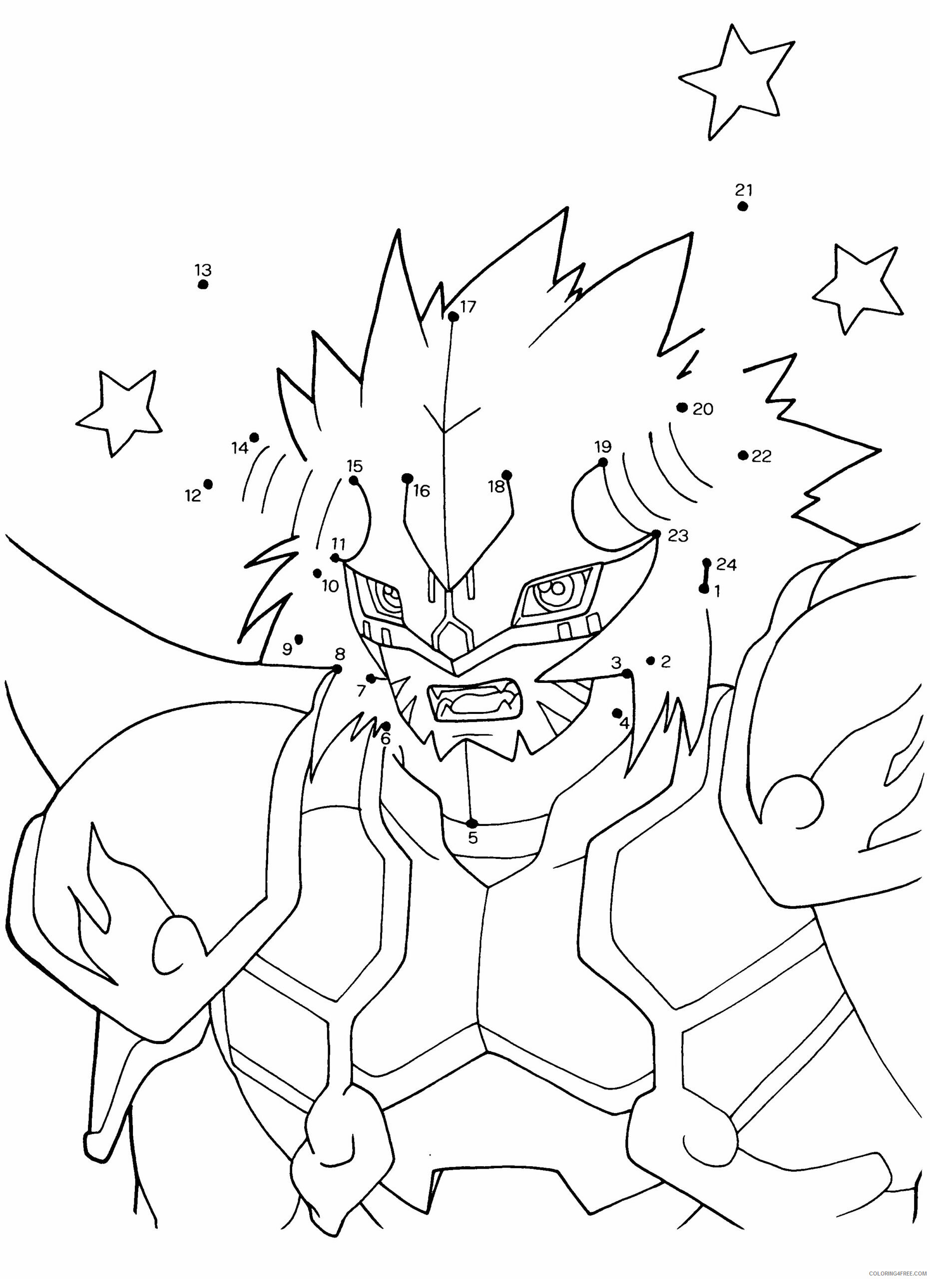 Digimon Printable Coloring Pages Anime digimon 65 2021 0361 Coloring4free