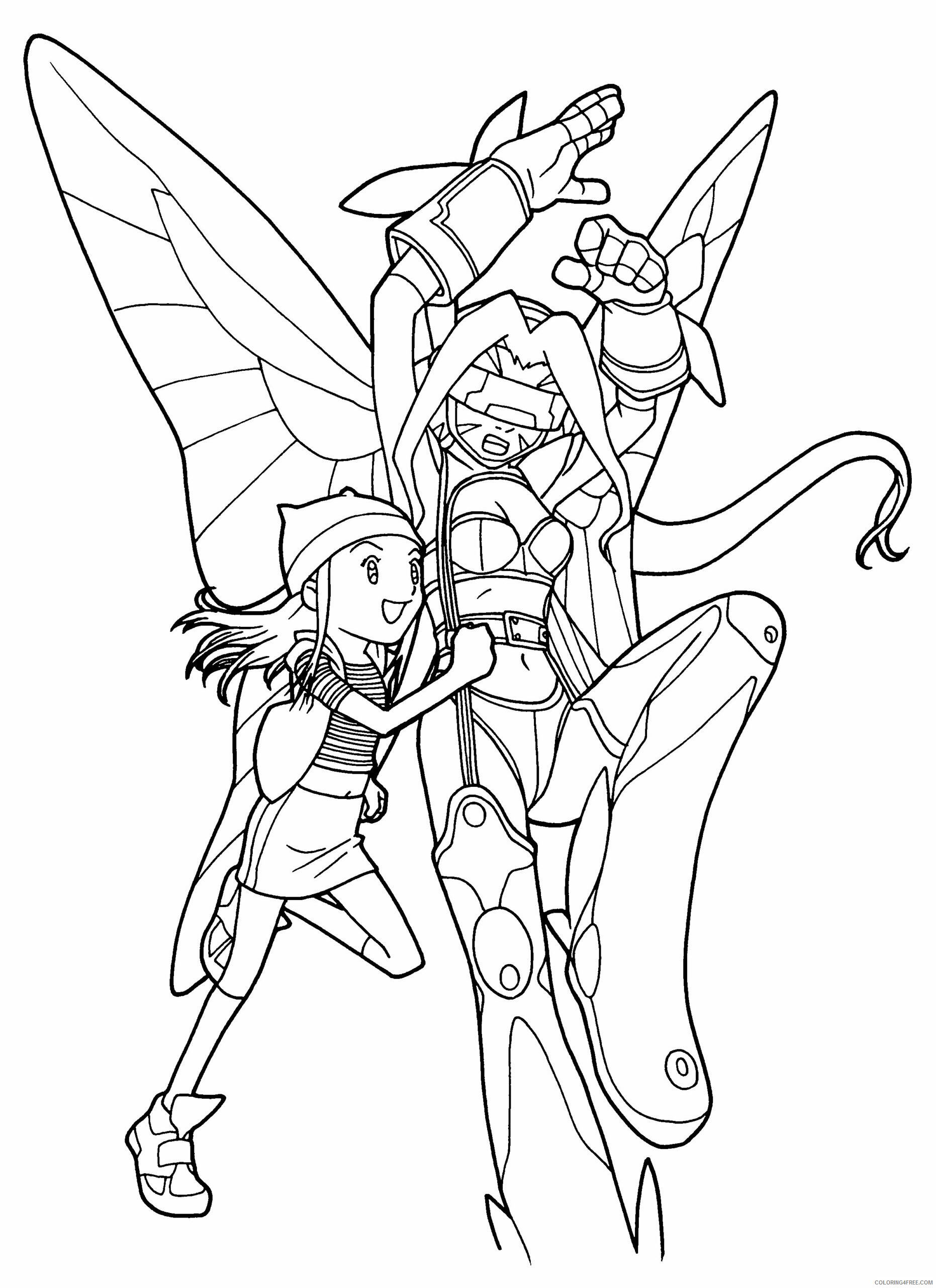 Digimon Printable Coloring Pages Anime digimon 71 2021 0367 Coloring4free