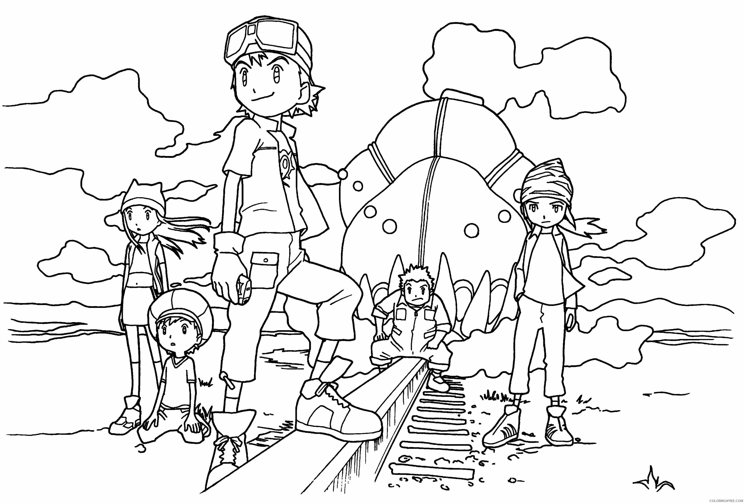 Digimon Printable Coloring Pages Anime digimon 75 2021 0371 Coloring4free