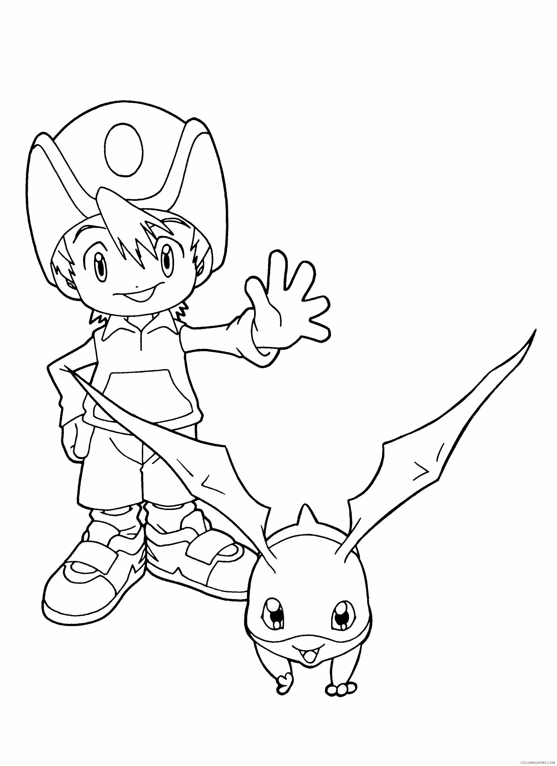 Digimon Printable Coloring Pages Anime digimon 94 2021 0391 Coloring4free