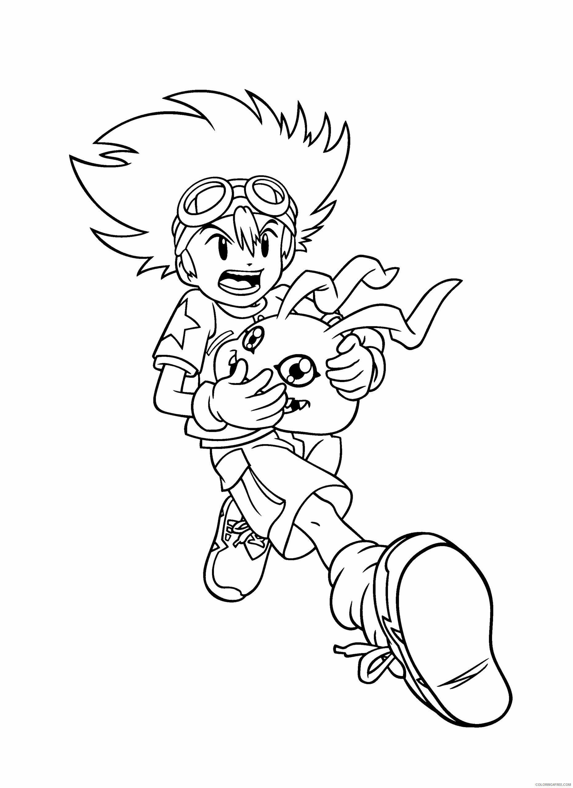 Digimon Printable Coloring Pages Anime digimon JKvd8 2021 0176 Coloring4free