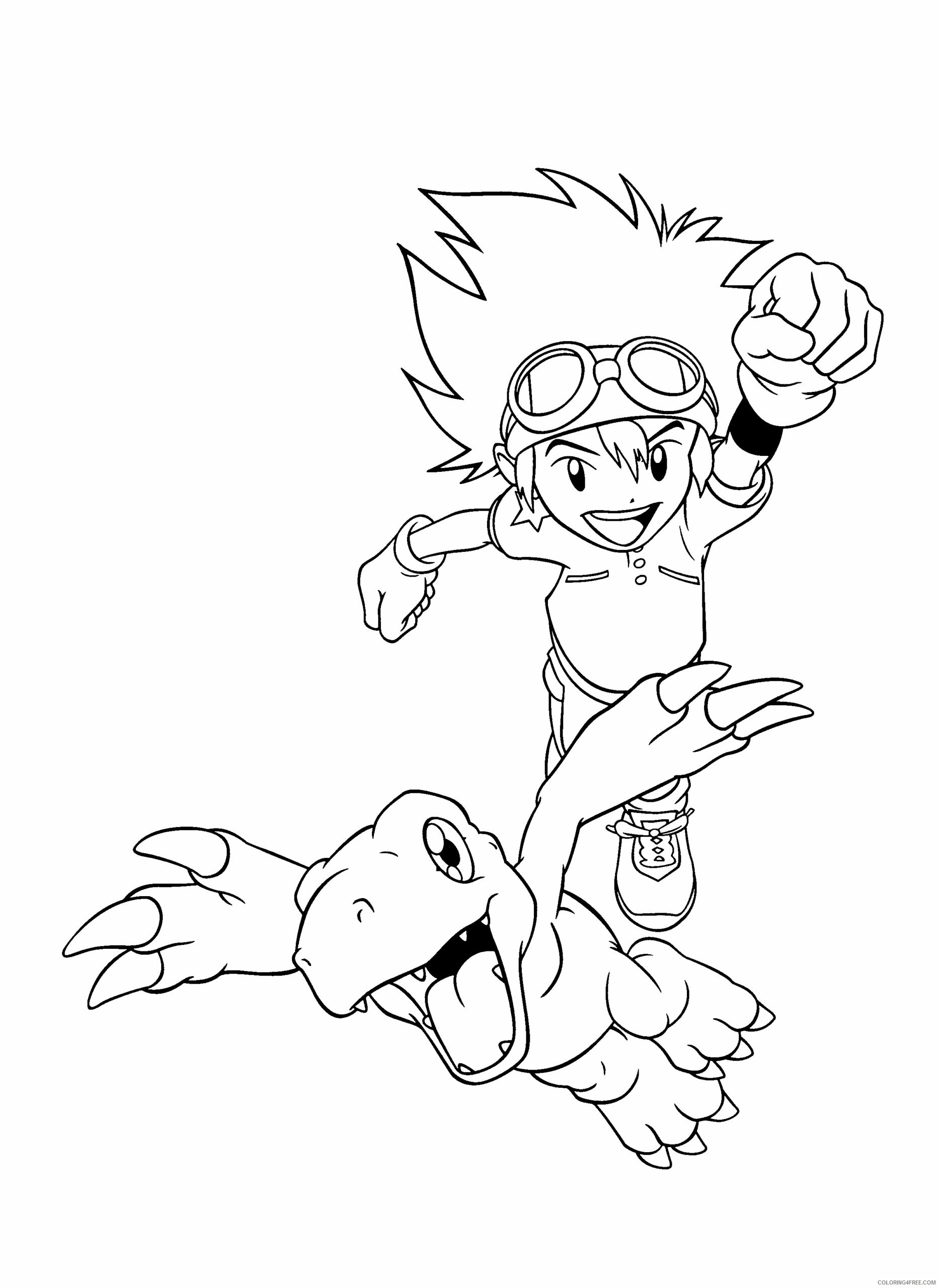 Digimon Printable Coloring Pages Anime digimon b4lr6 2021 0161 Coloring4free