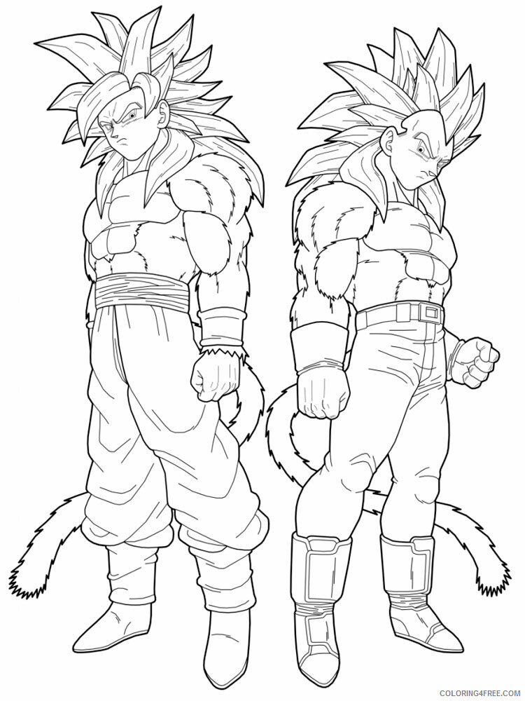 Dragon Ball Z Printable Coloring Pages Anime Dragon Ball Z 9 2021 0506 Coloring4free