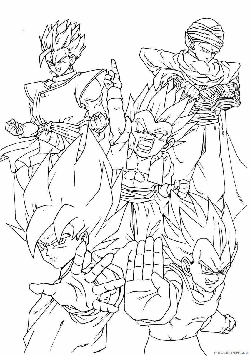 Dragon Ball Z Printable Coloring Pages Anime Dragon Ball Z Goku Super Saiyan 4 2021 0511 Coloring4free