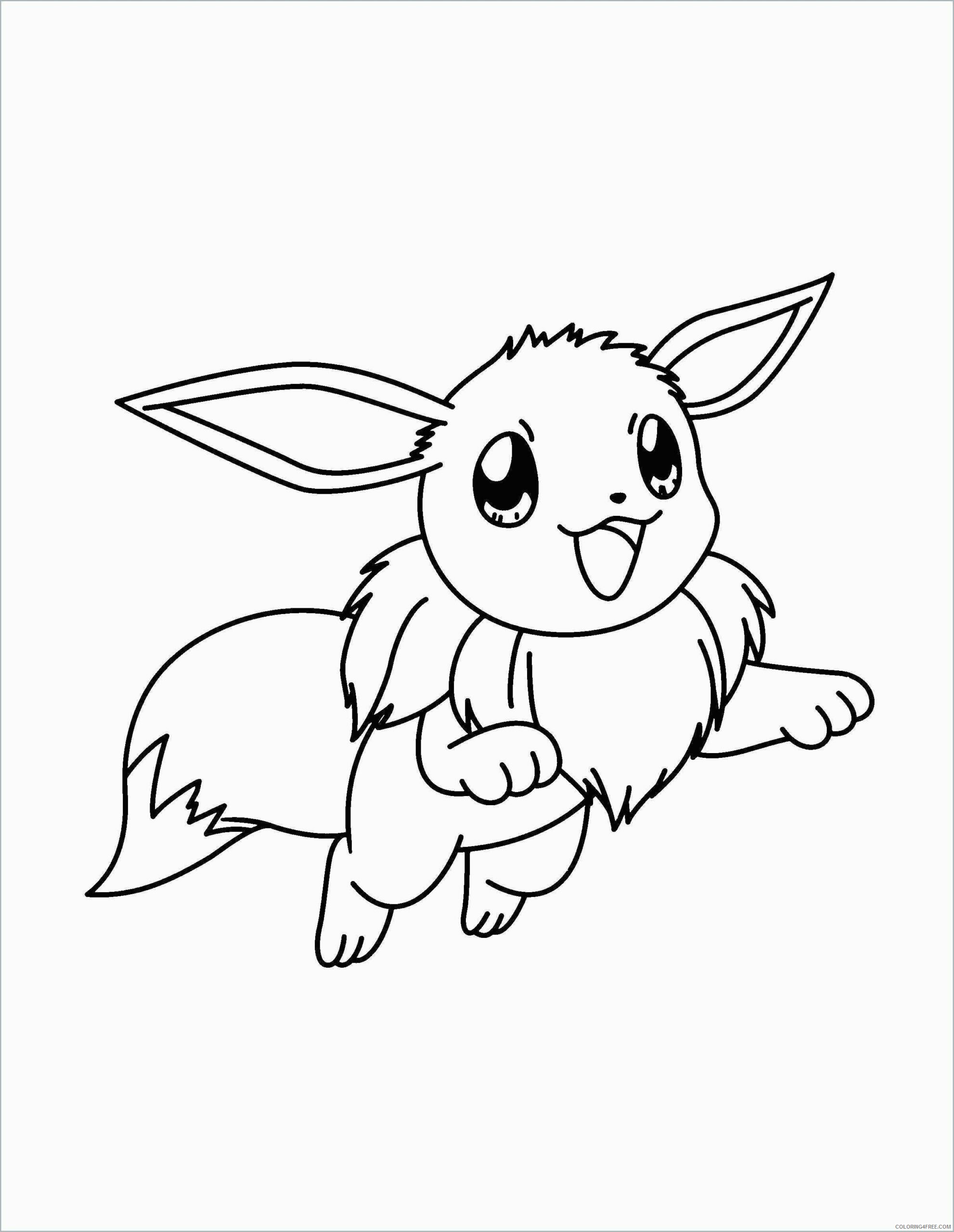 Eevee Pokemon Characters Printable Coloring Pages phenomenal photo inspirations pokemon 2021 032 Coloring4free