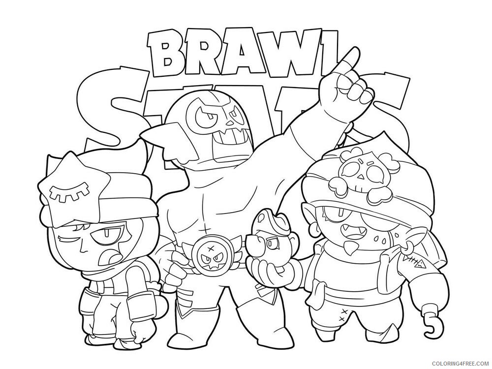 El Primo Coloring Pages Games el primo brawl stars 1 Printable 2021 064 Coloring4free