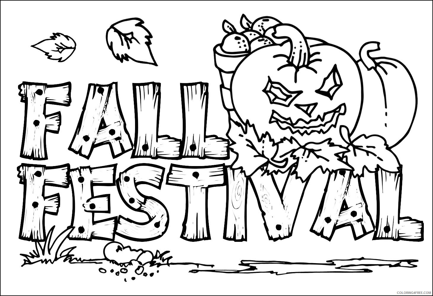Fall Coloring Pages Nature Fall Free Printable 2021 157 Coloring4free