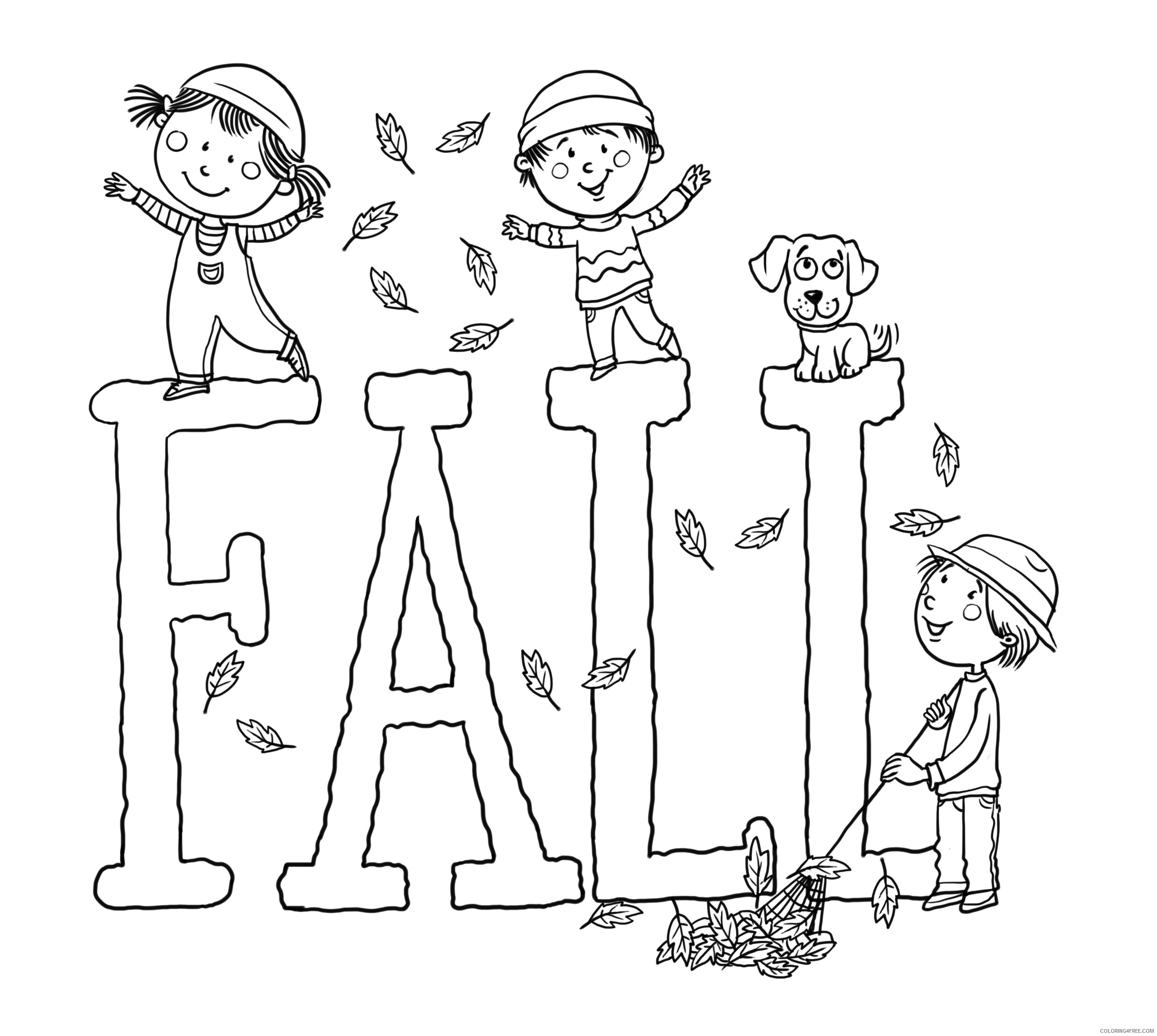Fall Coloring Pages Nature Fall Sheets Free Printable 2021 164 Coloring4free