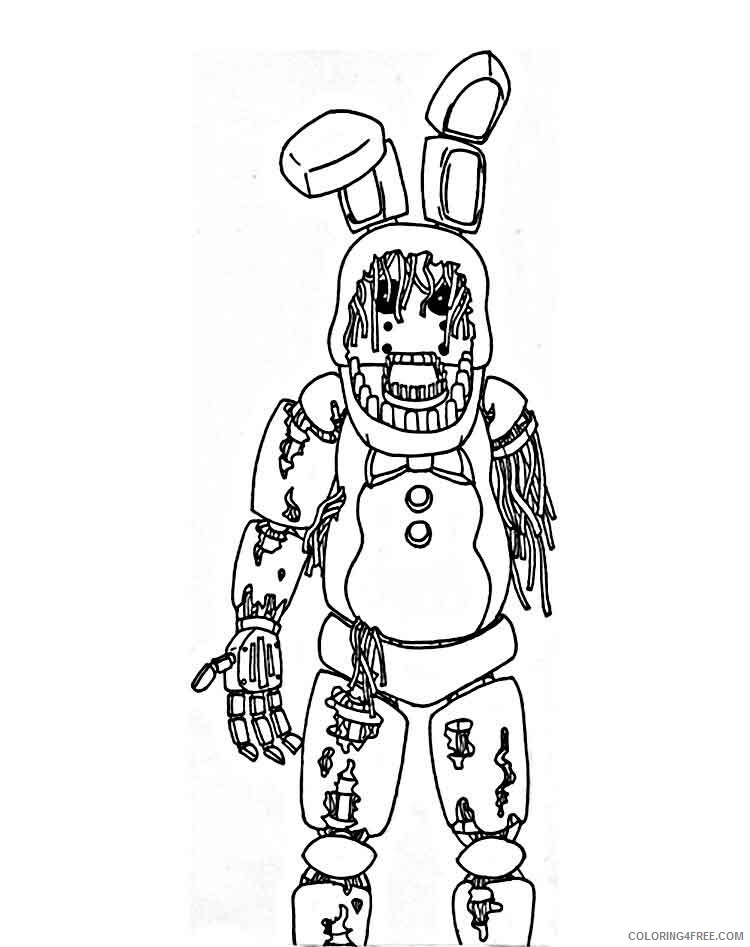 Five Nights at Freddys Coloring Pages Games Printable 2021 0222 Coloring4free