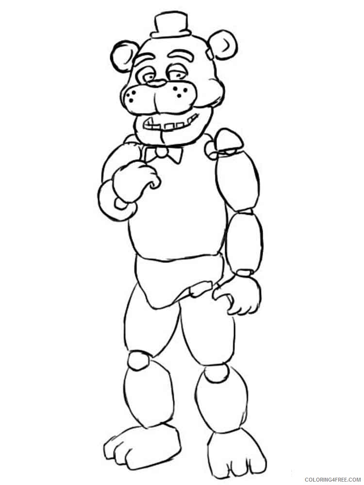 Five Nights at Freddys Coloring Pages Games Printable 2021 0226 Coloring4free