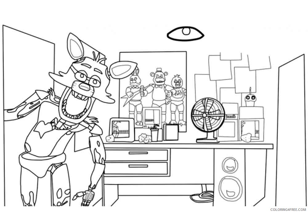 Five Nights at Freddys Coloring Pages Games Printable 2021 0227 Coloring4free