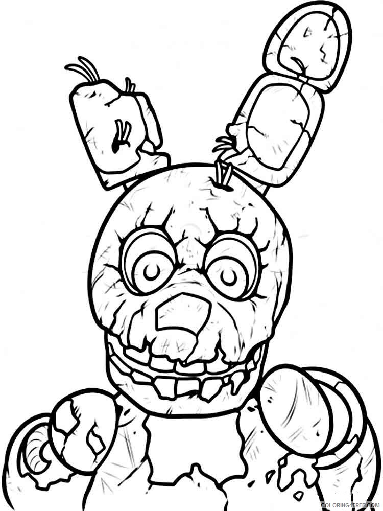 Five Nights at Freddys Coloring Pages Games Printable 2021 0228 Coloring4free