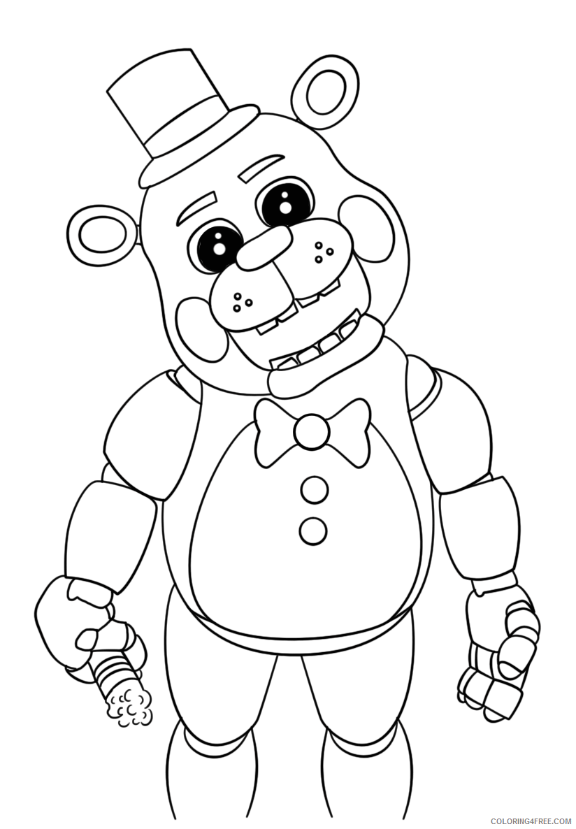 Five Nights at Freddys Coloring Pages Games cute Printable 2021 0220 Coloring4free