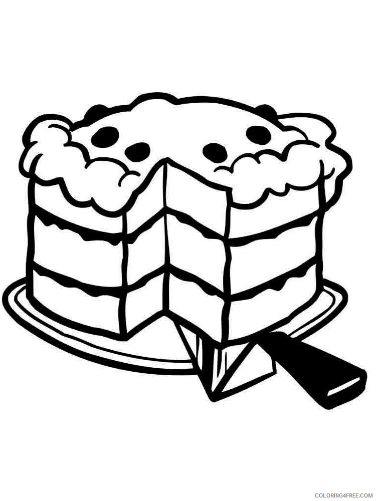Food Coloring Pages Food cake Printable 2021 059 Coloring4free