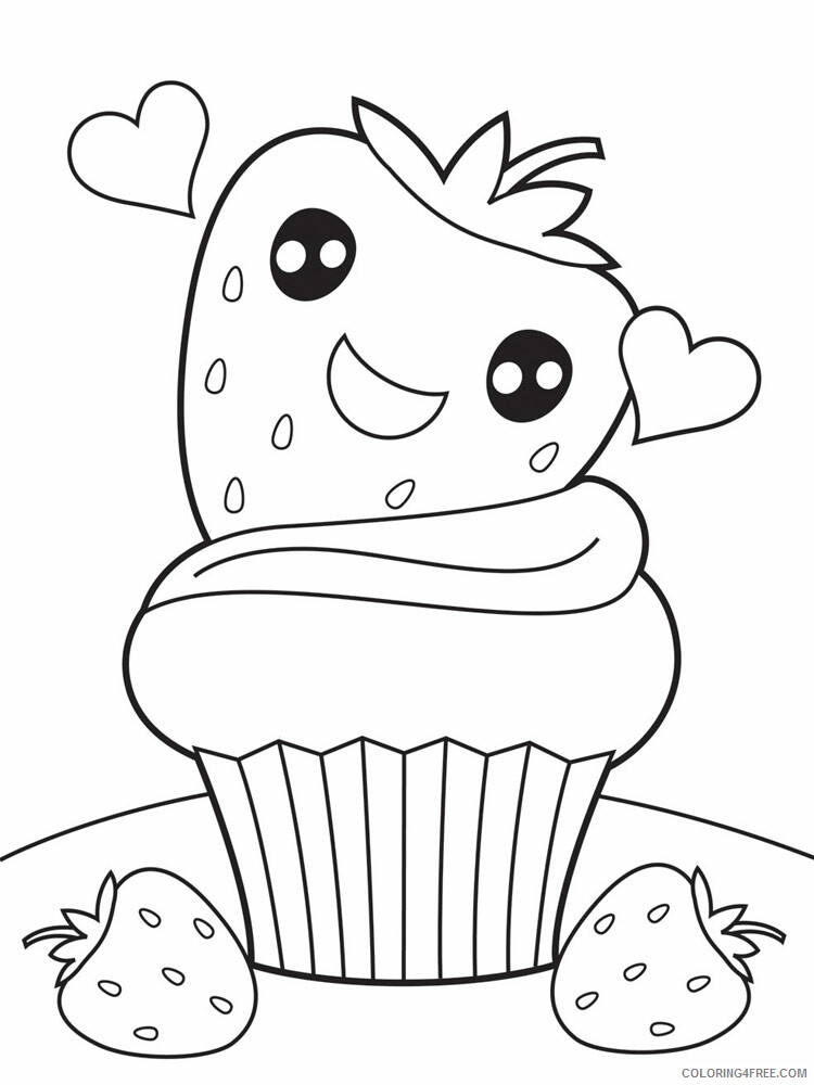 food cute coloring pages