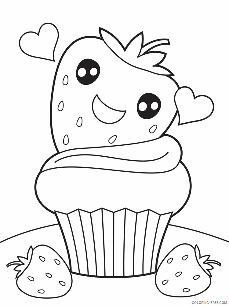 Food Coloring Pages Food Cute Food 23 Printable 2021 076 Coloring4free Coloring4free Com