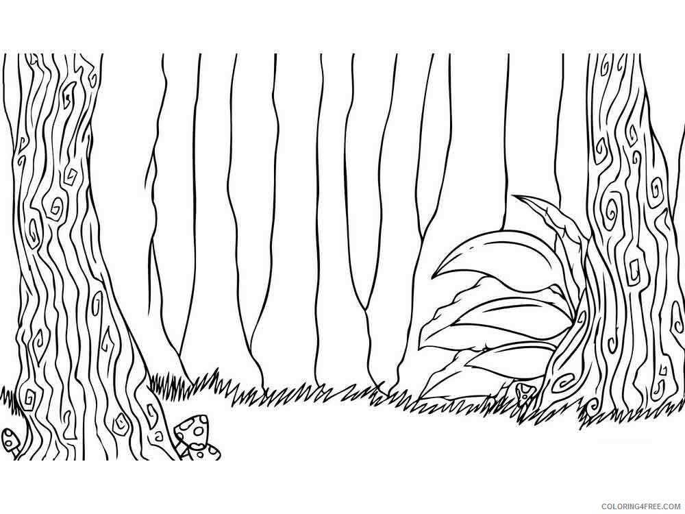 Forest Coloring Pages Nature forest 10 Printable 2021 192 Coloring4free