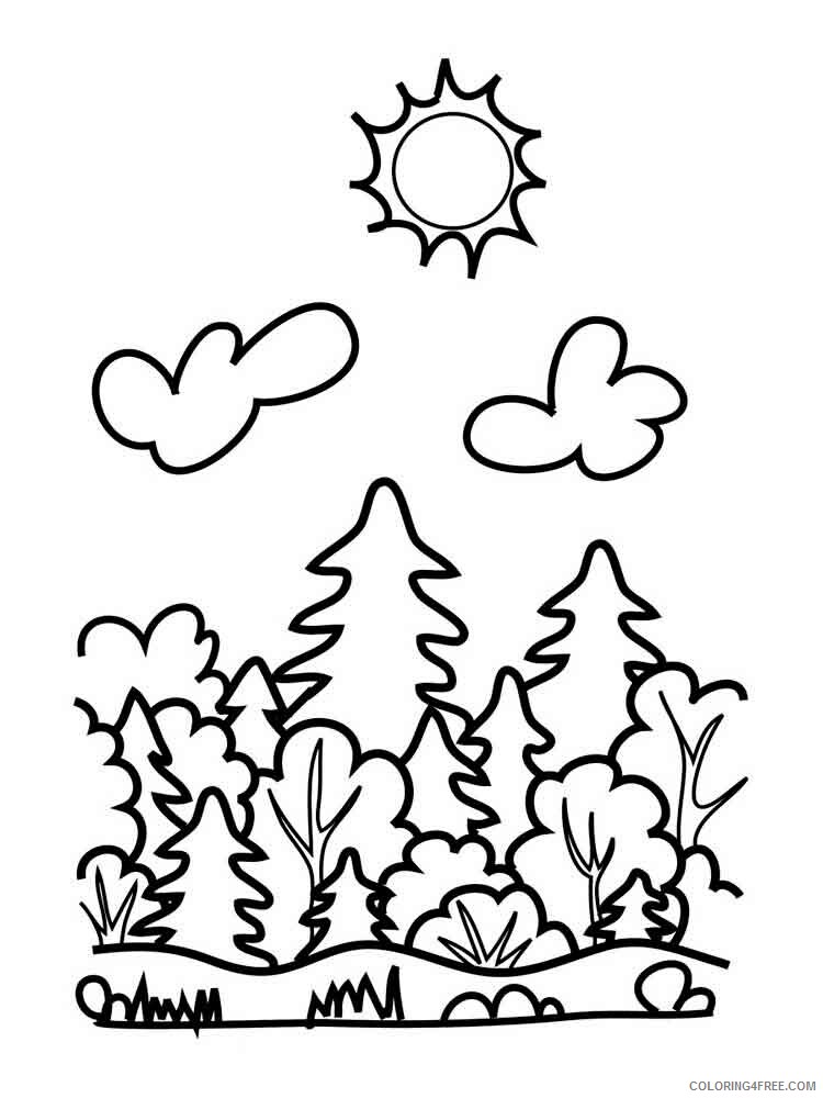 Forest Coloring Pages Nature forest 15 Printable 2021 197 Coloring4free