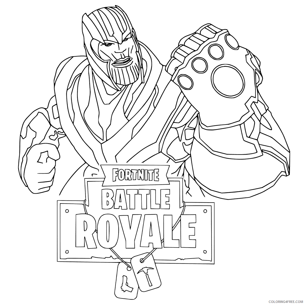 Fortnite Coloring Pages Games Thanos Fortnite Printable 2021 0273 Coloring4free