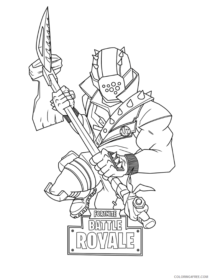 Fortnite Coloring Pages Games character in fortnite Printable 2021 0233 Coloring4free