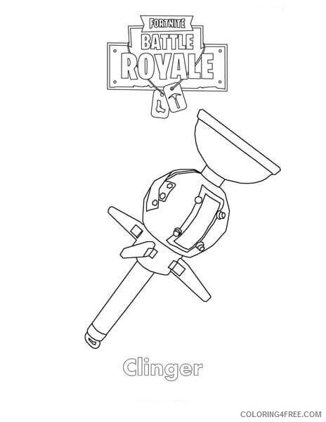 Fortnite Coloring Pages Games clinger fortnite Printable 2021 0245 Coloring4free