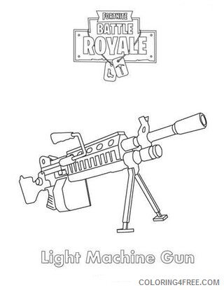 Fortnite Coloring Pages Games light machine gun fortnitebr Printable 2021 0247 Coloring4free