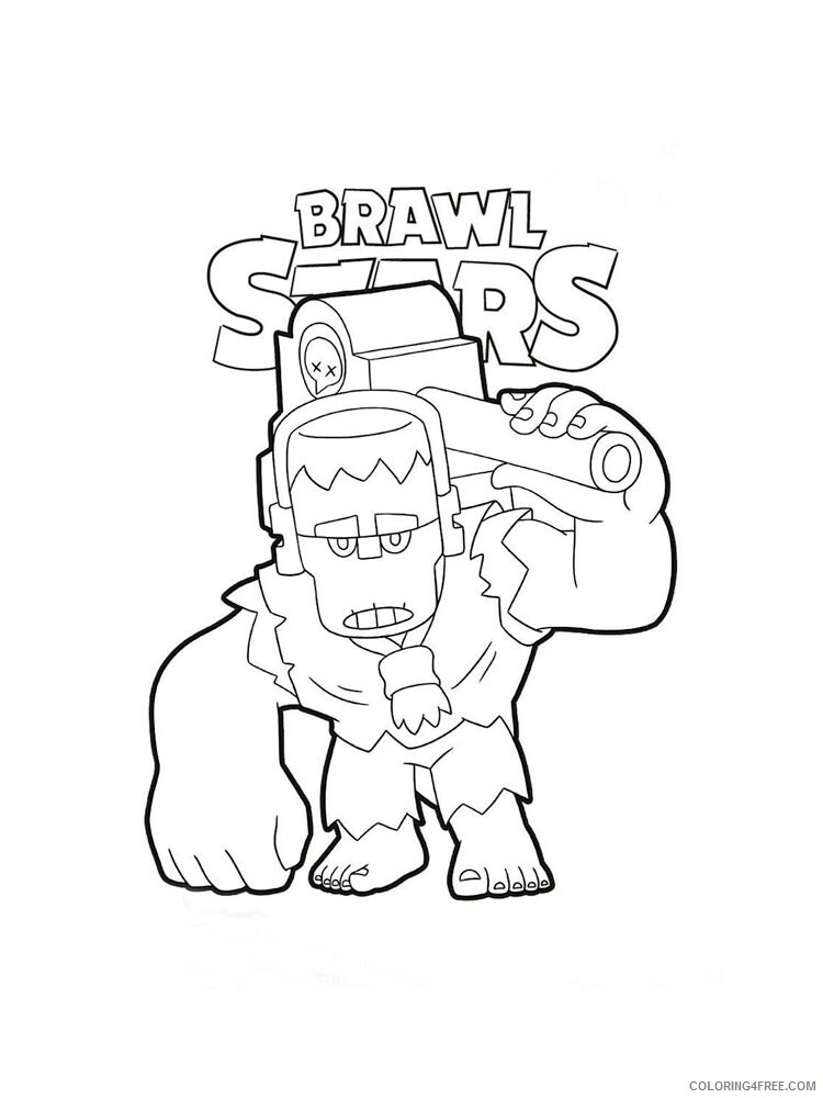 Frank Coloring Pages Games frank brawl stars 5 Printable 2021 084 Coloring4free