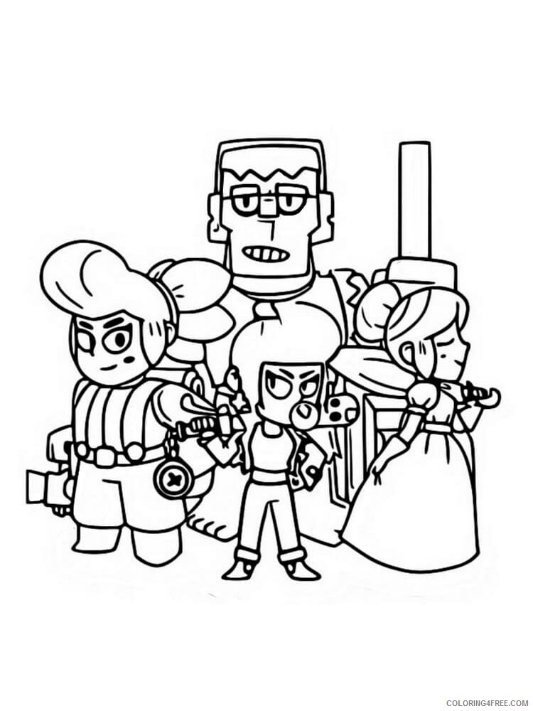 Frank Coloring Pages Games frank brawl stars 7 Printable 2021 086 Coloring4free
