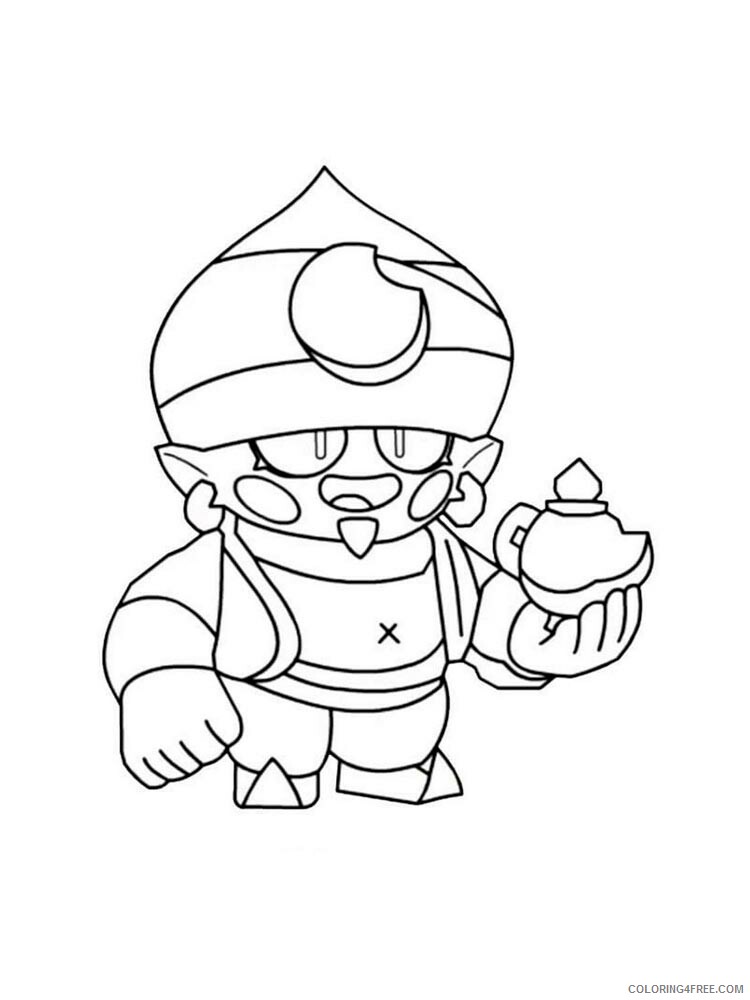 Gene Coloring Pages Games gene brawl stars 6 Printable 2021 092 Coloring4free