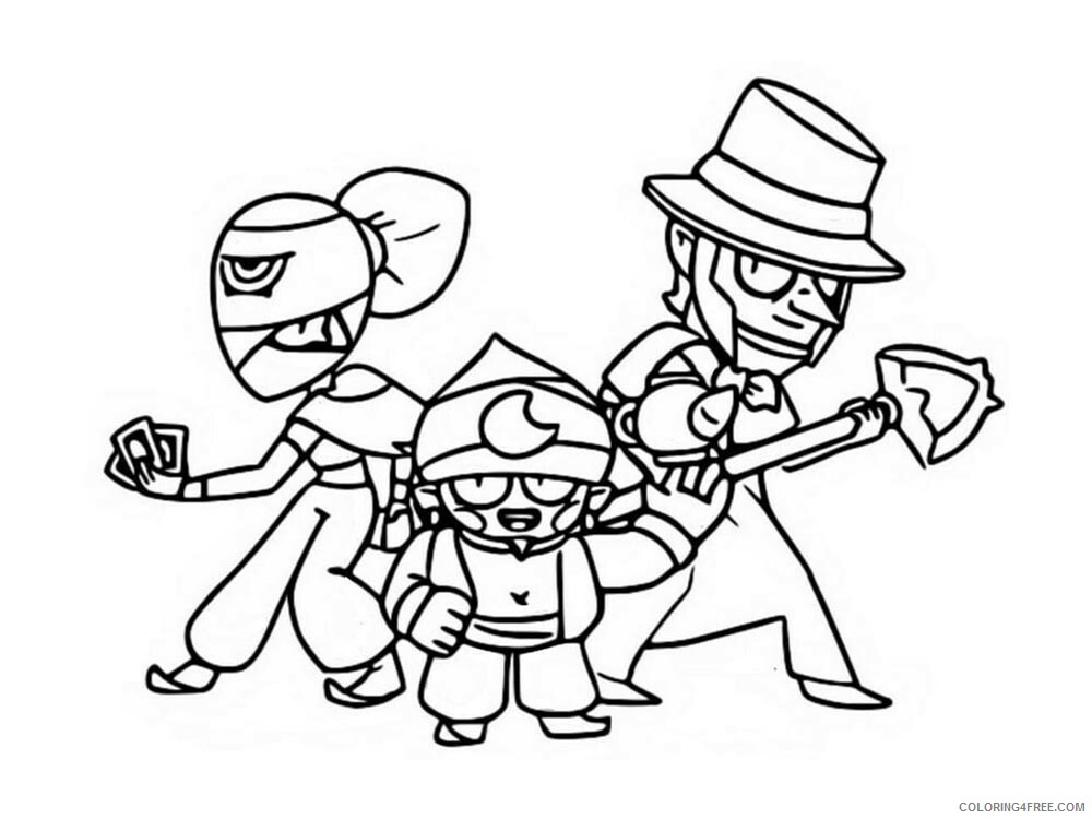 Gene Coloring Pages Games gene brawl stars 7 Printable 2021 093 Coloring4free