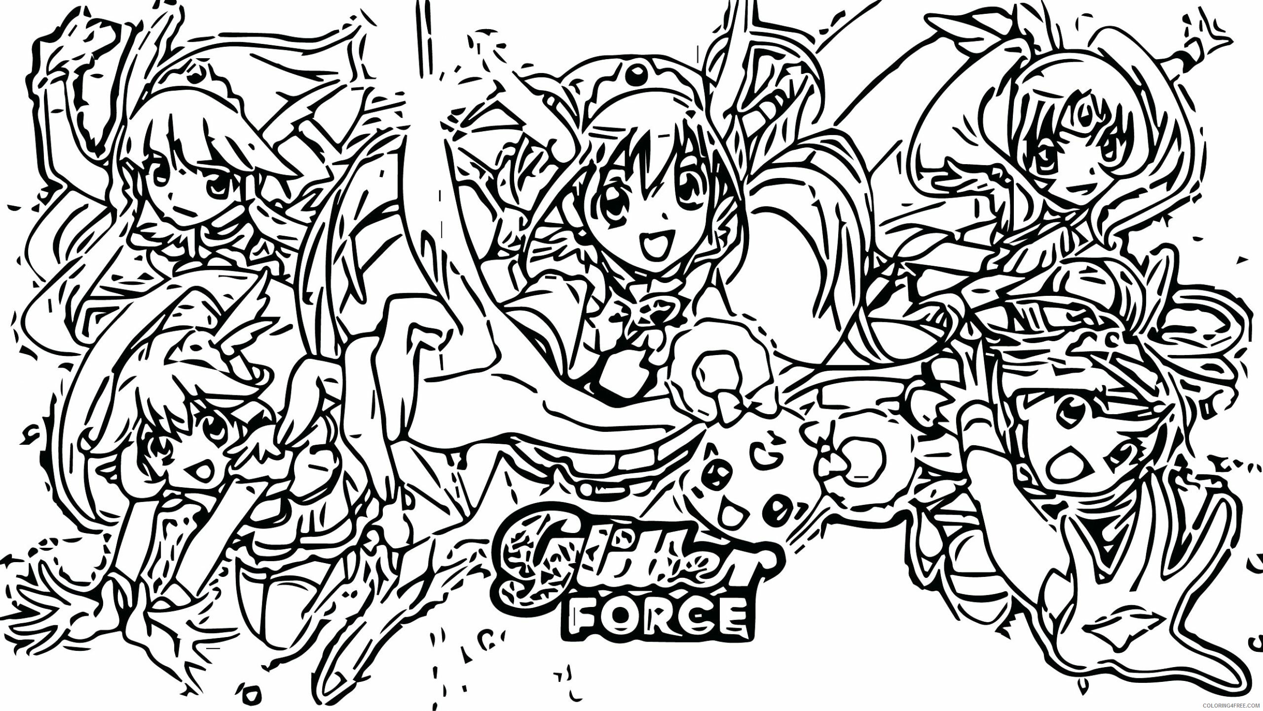 Glitter Force Coloring Pages Anime Glitter Force scaled Printable 2021 062 Coloring4free