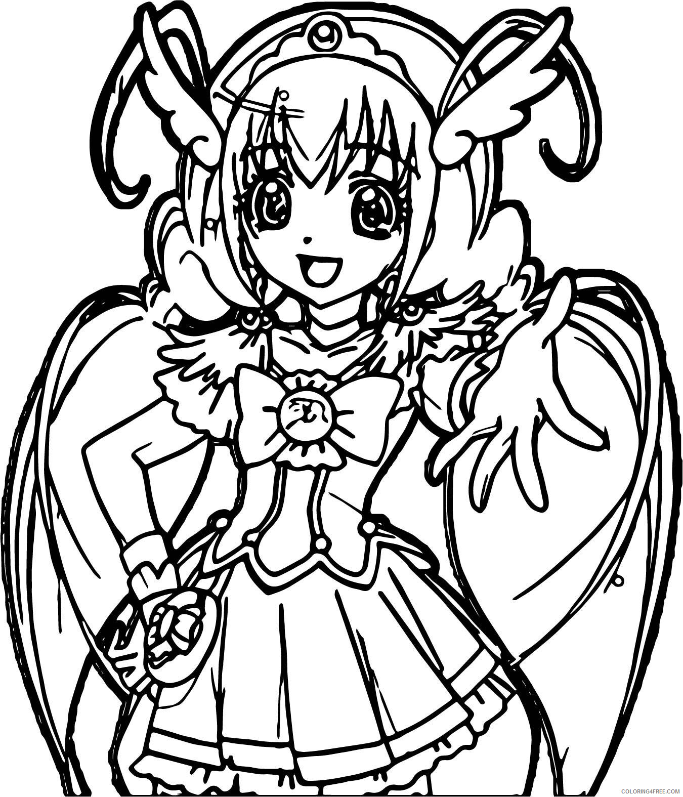 Glitter Force Coloring Pages Anime Glitter Lucky Printable 2021 066 Coloring4free