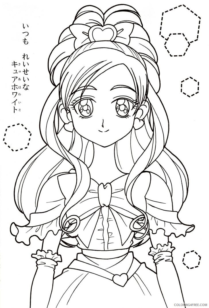 Glitter Force Coloring Pages Anime Pretty Glitter Force Girl Printable 2021 070 Coloring4free