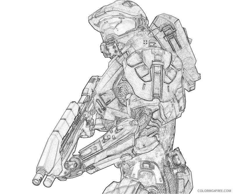 Halo Coloring Pages Games Halo 3 To Print Printable 2021 0289 Coloring4free