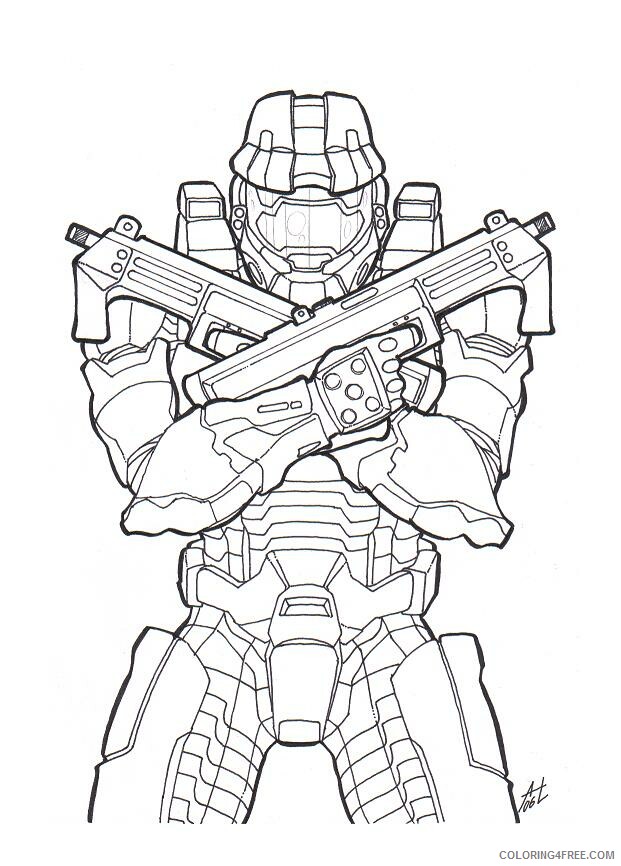 Halo Coloring Pages Games Halo Free Printable 2021 0303 Coloring4free