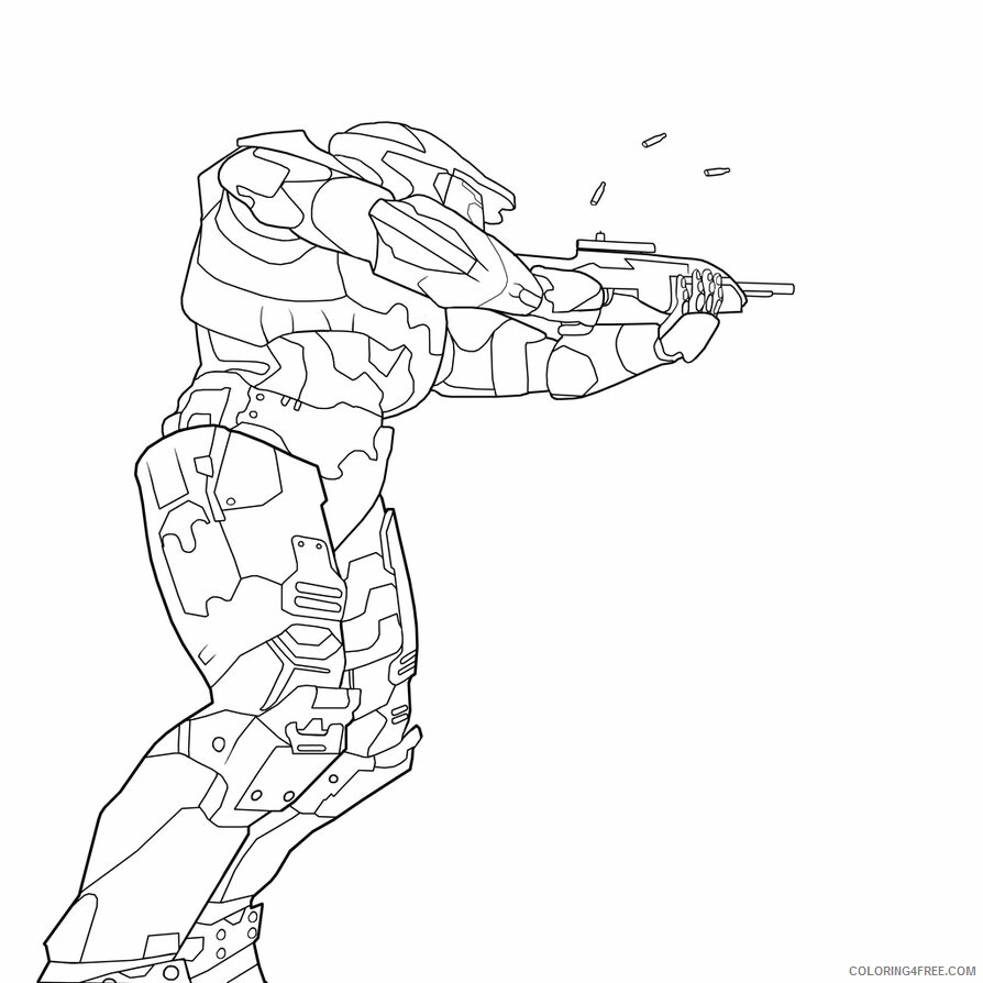 Halo Coloring Pages Games Halo Master Chief Printable 2021 0314 Coloring4free