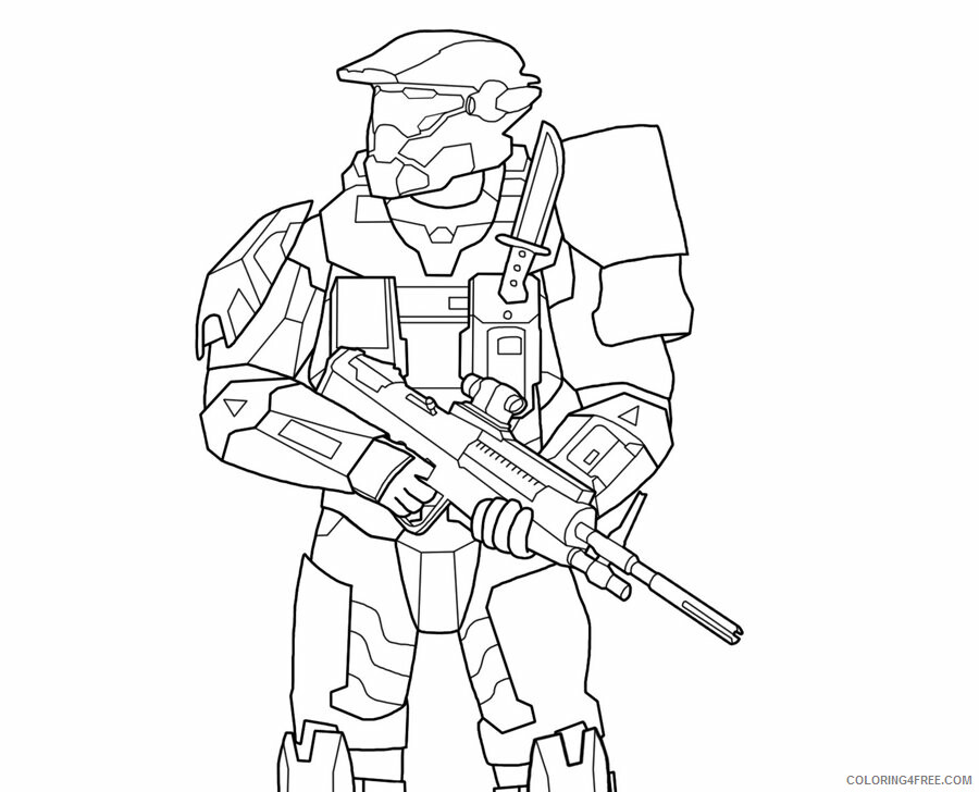 Halo Coloring Pages Games Halo Printable 2021 0309 Coloring4free