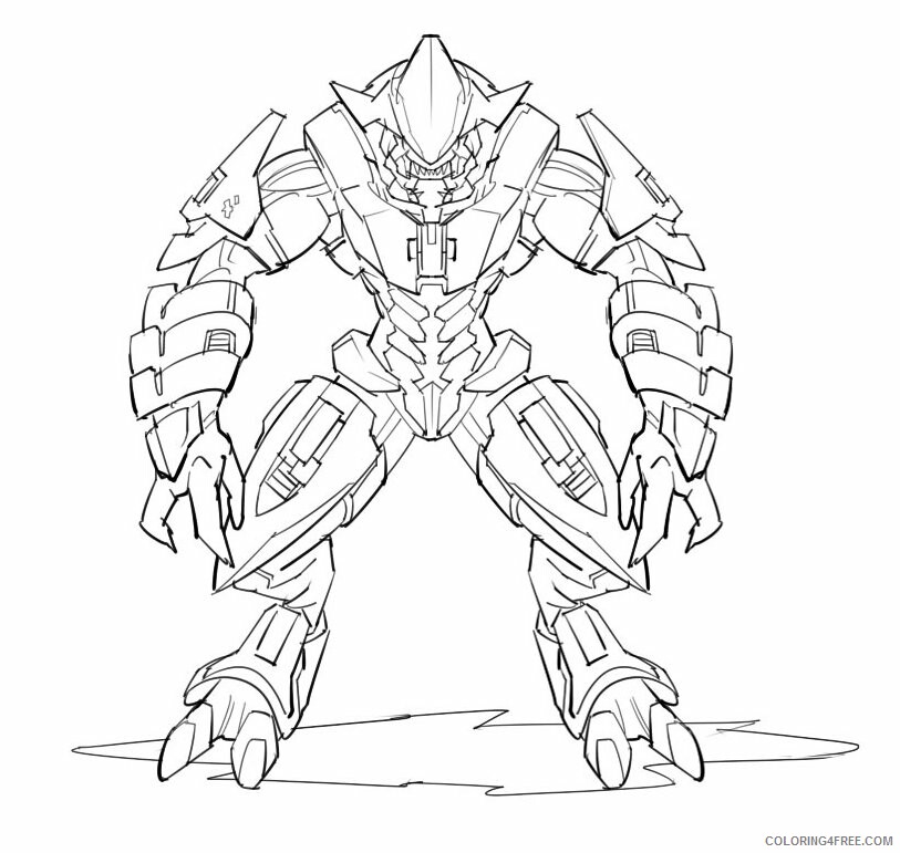 Halo Coloring Pages Games Halo Sheets Printable 2021 0313 Coloring4free
