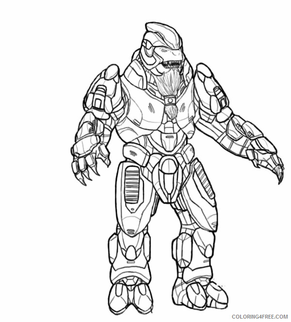 Halo Coloring Pages Games Halo to Print Printable 2021 0310 Coloring4free