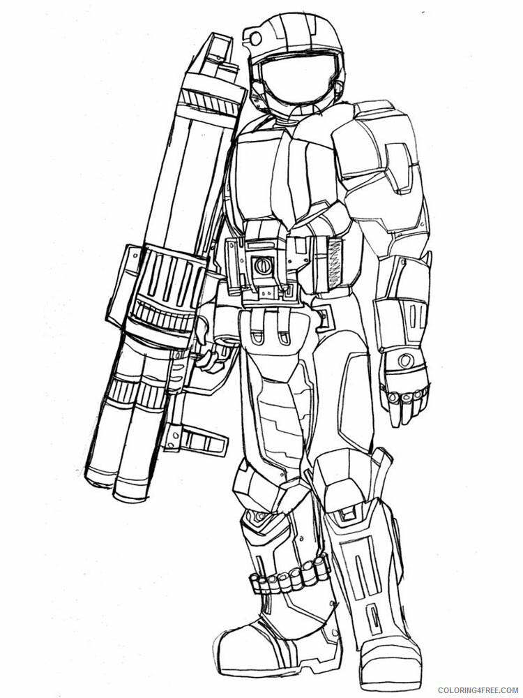 Halo Coloring Pages Games halo for boys 10 Printable 2021 0291 Coloring4free