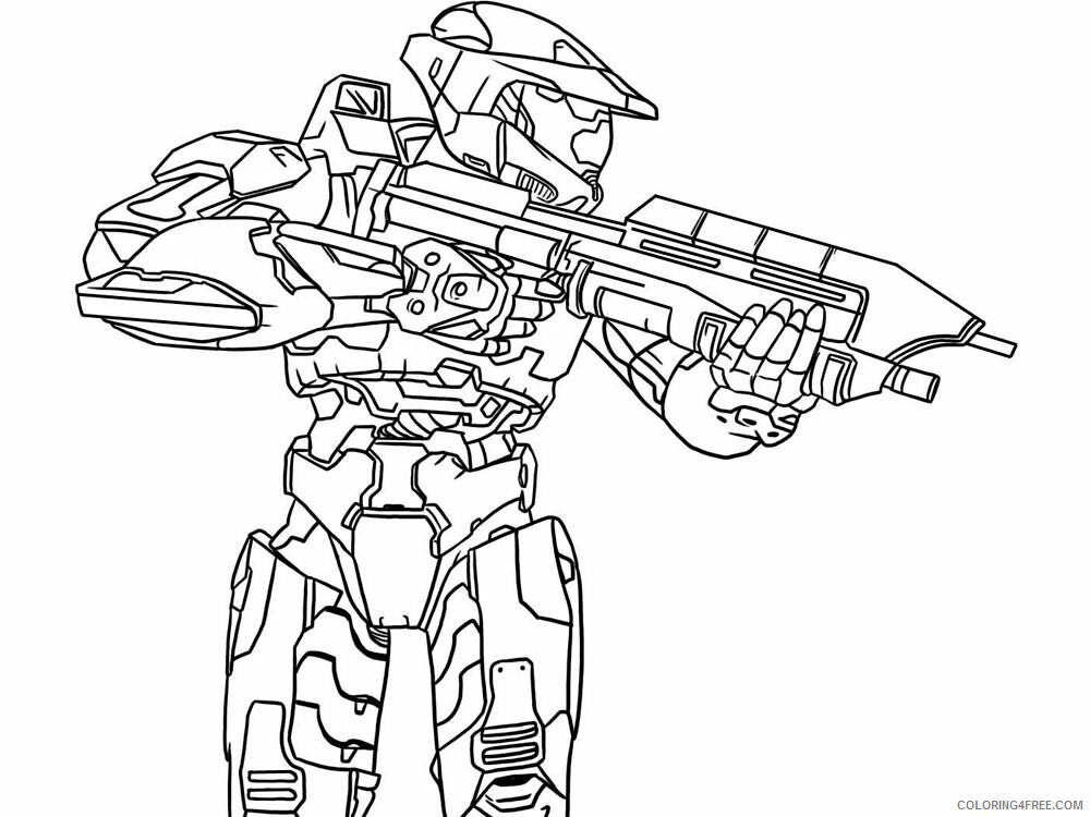 Halo Coloring Pages Games halo for boys 12 Printable 2021 0292 Coloring4free
